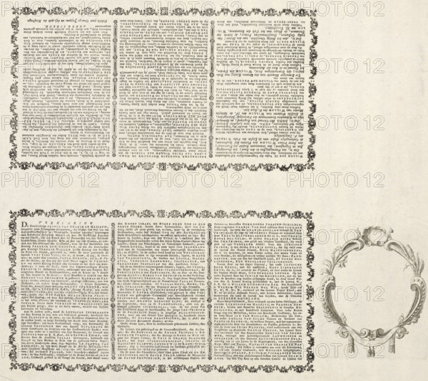 Explanation accompanying the allegory in honor of the King of Prussia for the restoration of the