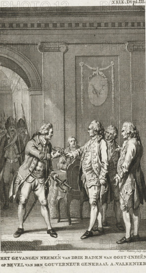 Capture of three councilors of the VOC, 1740, The capture of three councilors of the East Indies,