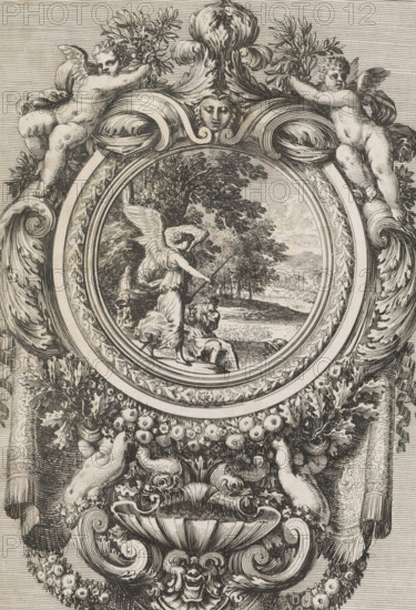 Holy water trough with Tobias and the angel, Inuentions pour faire des plaques ou des Aubenistiers