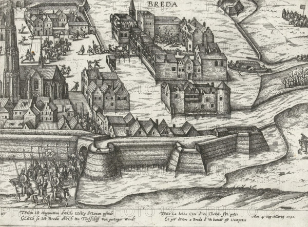 The Peat Ship of Breda, 1590, Series 10: Dutch and Foreign Events, 1587-1612, print, album page,