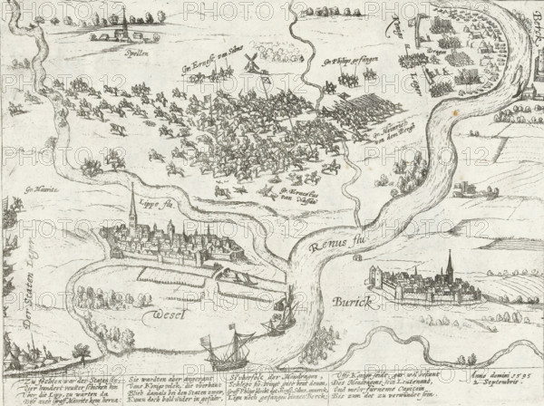 Defeat of the States Army at Wesel, 1595, Series 10: Dutch and Foreign Events, 1587-1612, print,