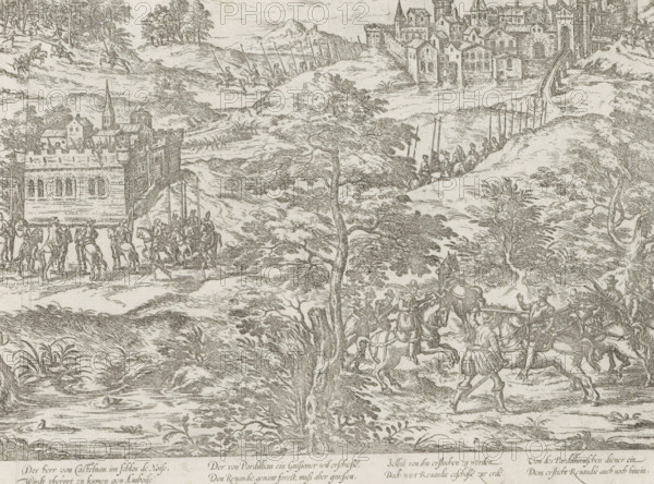 Castelnau comes to Amboise, 1560, Series 3: French Wars of Religion, 1559-1573, print, album page,