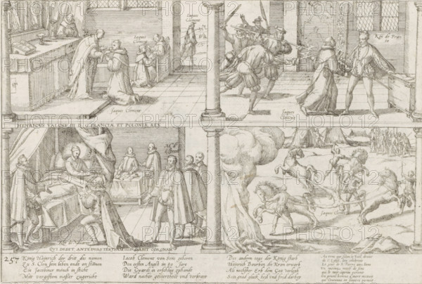 Murder of Henry III, 1589, Series 4: French, German and English Events, 1576-1610, print, album