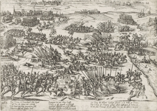 Battle of Ivry (Dreux), 1590, Series 4: French, German and English Events, 1576-1610, print, album