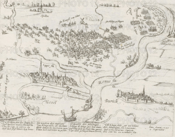 Defeat of the States Army at Wesel, 1595, Series 10: Dutch and Foreign Events, 1587-1612, print,