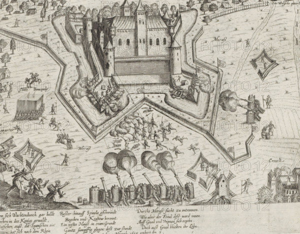 Krakow Castle captured, 1605, Series 10: Dutch and Foreign Events, 1587-1612, print, album page,