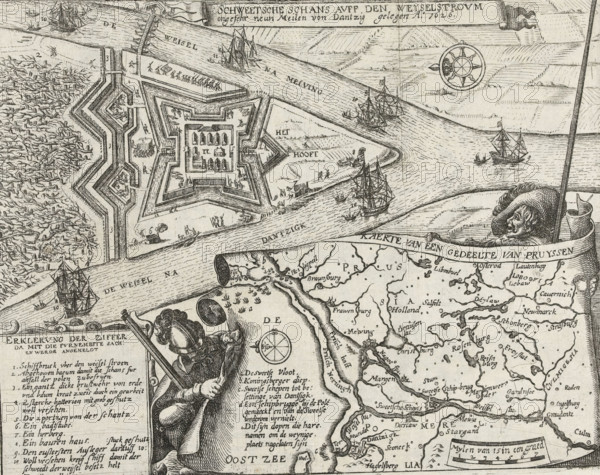 Swedish redoubt on the Weichsel River near Danzig, approximately nine miles from Danzig, 1626,