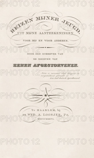 Title page for: HLH von Pückler-Muskau, Travels of my youth. From my notes for me and for others,