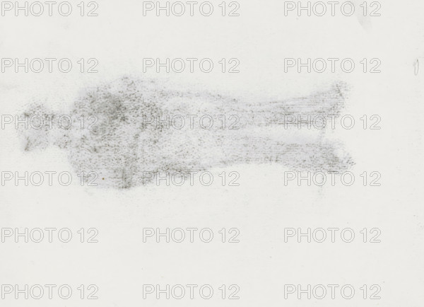 Skip of the chalk drawing on sheet 17 recto, sketchbook sheet, The original drawing is no longer