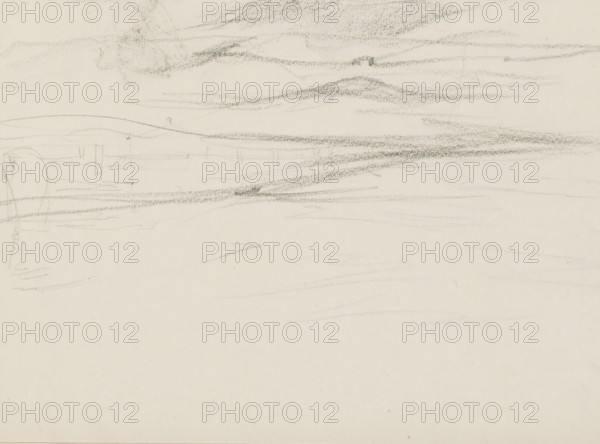 Seascape, sketchbook page, Page 4 recto from a sketchbook with 17 pages., draftsman (artist):