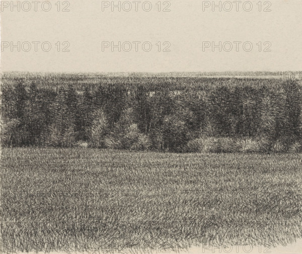 Veld en boschage, drawing, signature: 'KEES STOOP', draftsman (artist): Kees Stoop (signed by