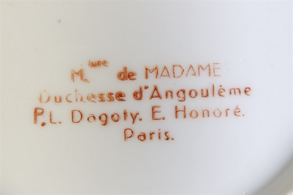 6 assiettes de la Manufacture de Dagoty (détail)