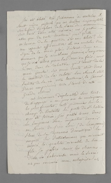 Lettre manuscrite de Louis-Nicolas Raoul