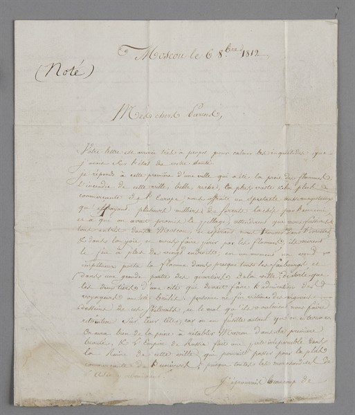 Lettre du soldat Delbois à ses parents