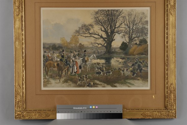 L'Empereur Napoléon Ier participant à une chasse à courre