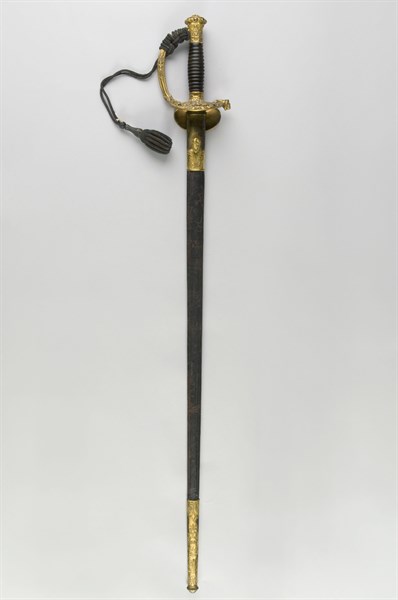 Brigade general's sword, 1817 type, with engravings, French Second Empire