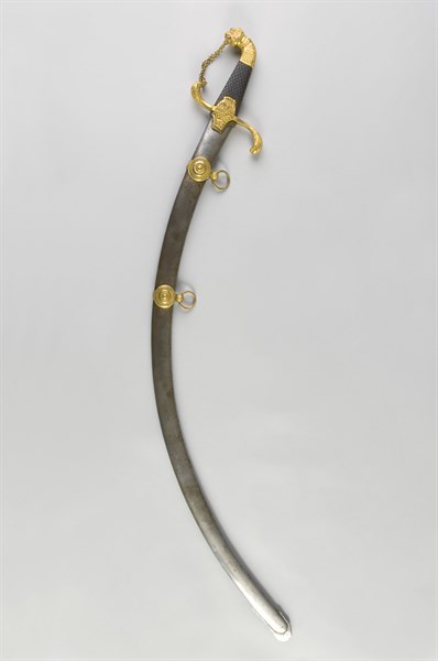 Sabre d'officier de cavalerie légère à l'orientale, époque Premier Empire - Restauration