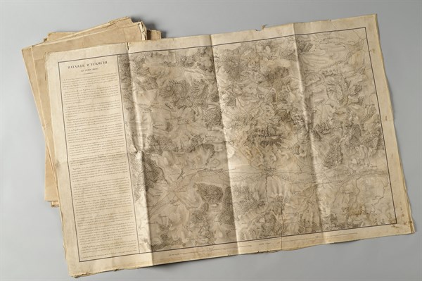 Carte d'Etat Major de la Bataille d'Eckmühl