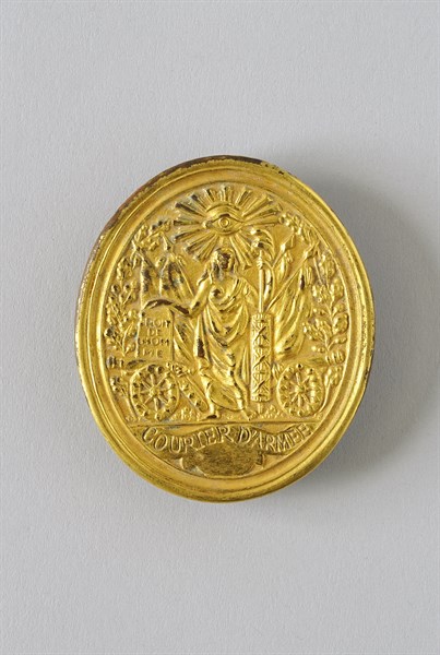 Plaque de baudrier de courrier d'armée