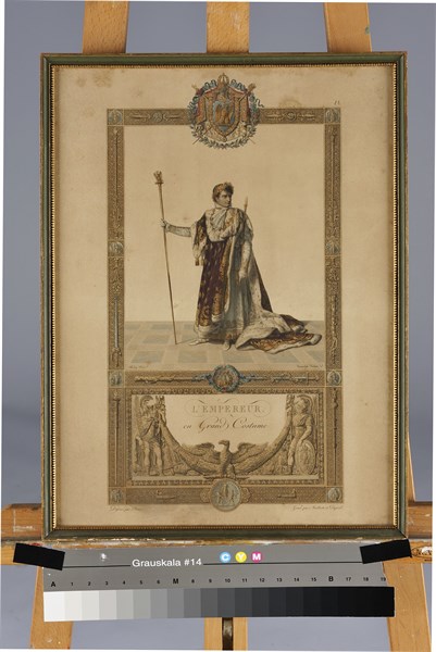 "Le sacre de l'empereur Napoléon dans l'école métropolitaine de Paris le XI Frimaire An XII"