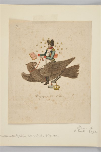 Napoléon volant sur un aigle
