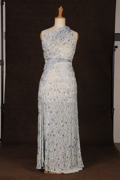 Costume de théâtre : robe de soirée 1930-1940 pailletée
