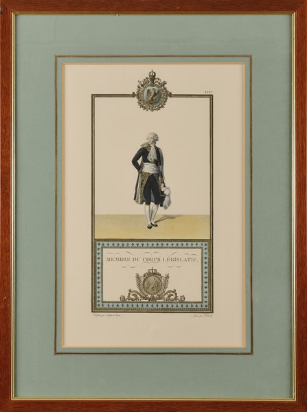 "Membre du Corps législatif", Gravure extraite du Livre du Sacre