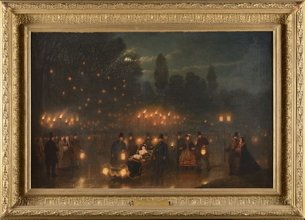 Edouard Matthew Ward, "L'empereur Napoléon III et la Reine Victoria devant la tombe de l'empereur Napoléon 1er"