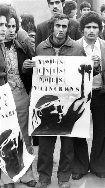 Pakistani demonstrators, Paris, 1974