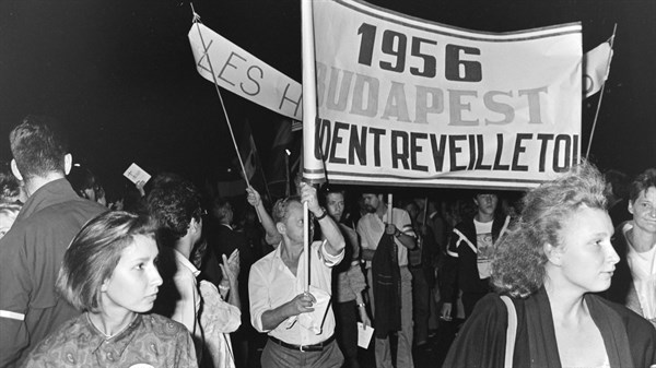 Anti-Gorbatchev demonstration, Paris, 1985