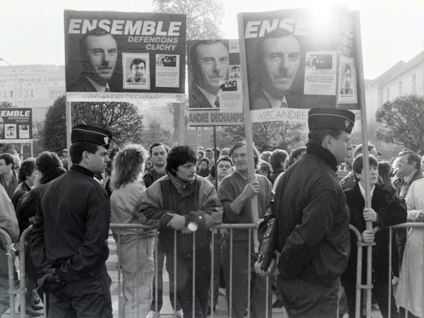 Manifestation à Clichy-sous-Bois, en 1989