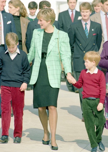 Princesse Diana et les deux princes.
