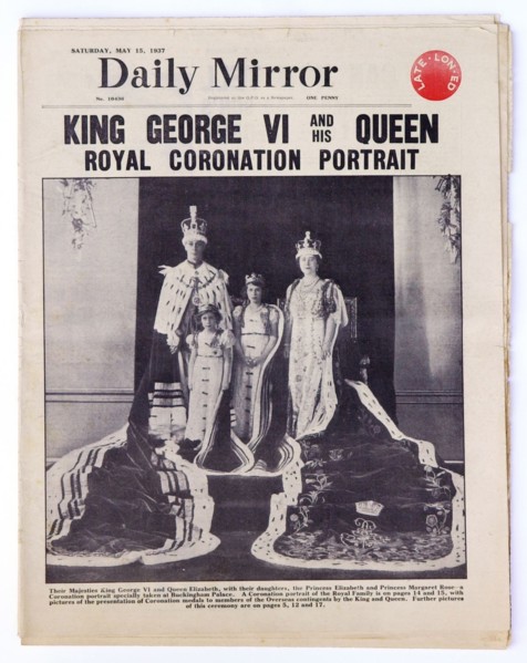George VI et sa reine (la reine-mère)