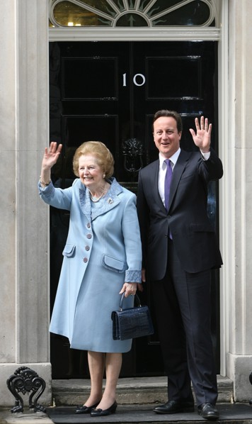 Lady Thatcher  visits Number 10