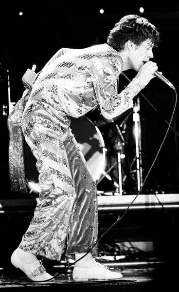 Mick Jagger sur scène à Los Angeles