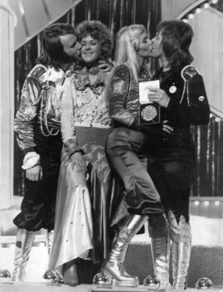 Le groupe Abba gagnant de l'Eurovision 1974