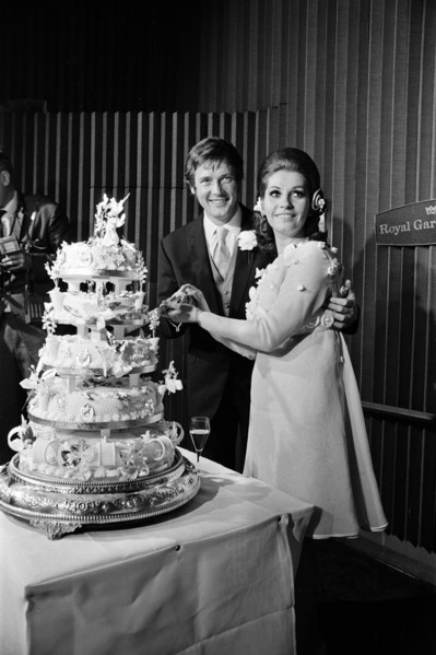 Mariage de Roger Moore et Luisa Mattioli