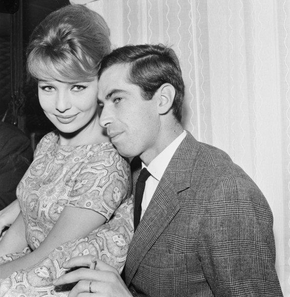 Roger Vadim et Annette Stroyberg, 1958