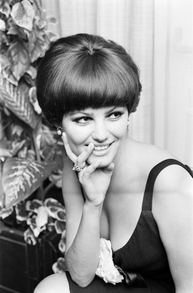 Claudia Cardinale, Italian film actress aged 24 years old, pictured at her hotel in London,