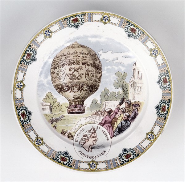 Assiette Hommage aux frères Montgolfier