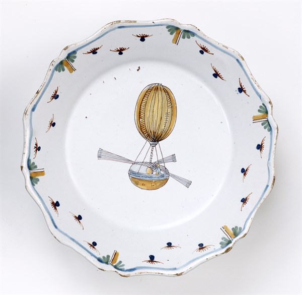 Plate with Blainville engineer's balloon