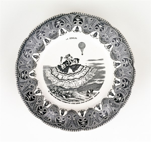 "La crinoline" plate