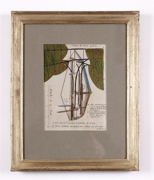 Mr Blanchard's Flying Vessel, 1782