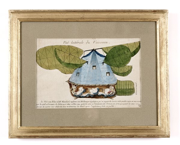 Mr Blanchard's Flying Vessel 1728