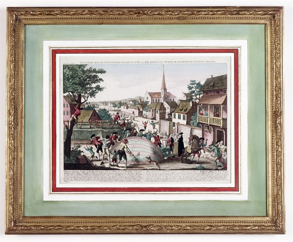 Hydrogen balloon crash in Gonesse after taking off from the Champs de Mars on 27th August 1783