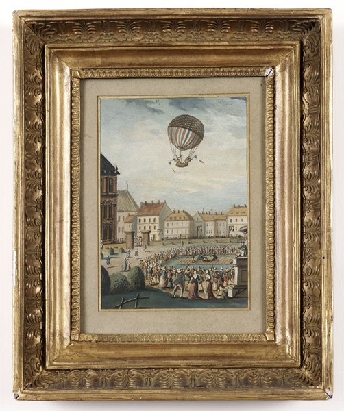 Aerostatic experiment on 1st December 1783 at the Tuileries