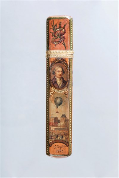 Etui à messages rendant hommage aux frères Montgolfier