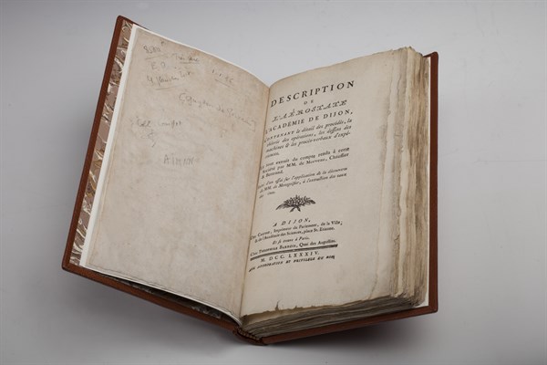 Guyton de Morveau - Description de l'aérostat l'Académie de Dijon
