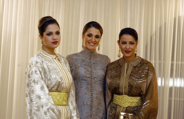 La reine Rania, la Princesse Lalla Meryem et sa fille, novembre 2002