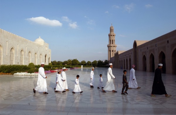 La Grande Mosquée du sultan Qabous, janvier 2003